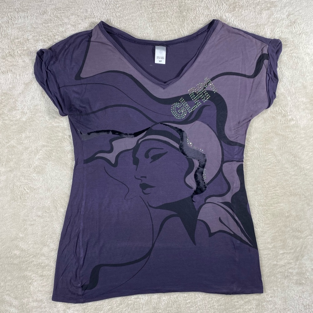 Purple Y2k/Glam Tee Shirt